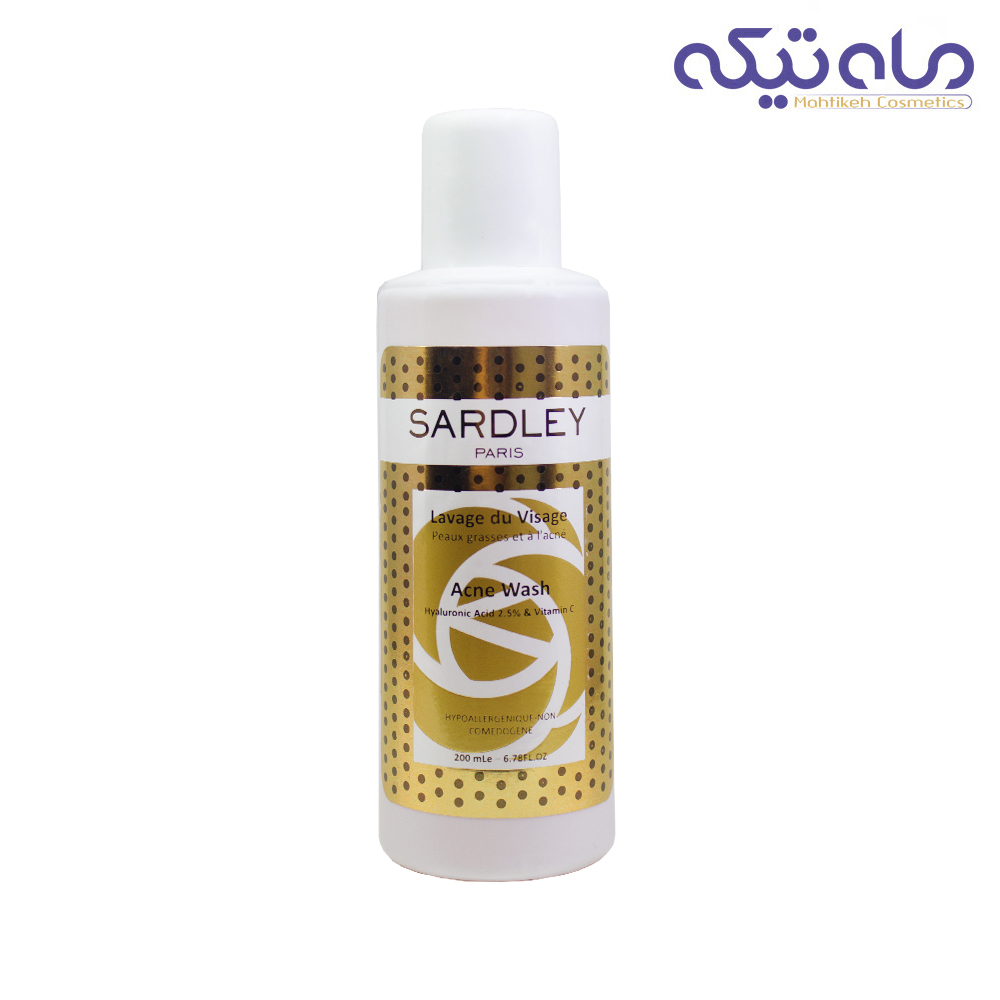 محلول شستشوی صورت ساردلی مدل Acne Wash